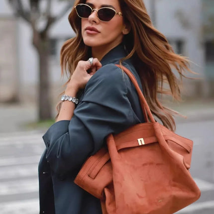 Borsa a Mano di Lusso JW PEI per Donne, Borsa a Tracolla in Pelle, Design Elegante, Grande Capacità, Borsa Hobo con Manico Superiore, Shopper per Lavoro