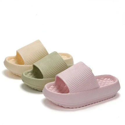 Women's Cloud Slippers with Thick Platform Soft Sole EVA Cushion Slides Summer Beach Flip Flops Non-Slip Bathroom Slippers for Women