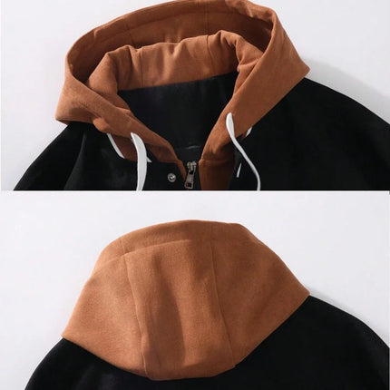 Men's Autumn New Brand All-match Student Letter Hooded Jacket Trendy Women High Quality Varsity Baseball Uniform Jacket