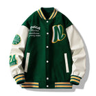 Men's Embroidered Jacket Baseball Jacket American Retro Couple Jacket Brown School Uniform Jacket Autumn Jacket Fashionable