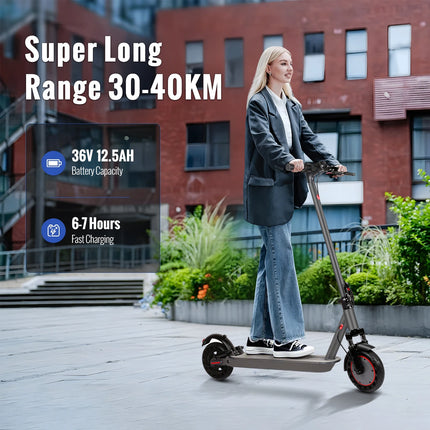 Scooter elettrico 350W Motore 36V 10.4Ah 30km Gamma 8,5 pollici Pneumatico a nido d'ape Monopattini elettrici con app 2026 Regali di Capodanno