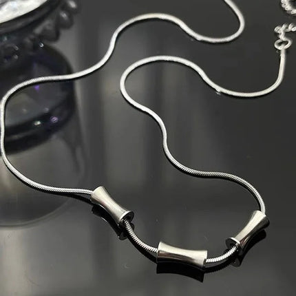 New Irregular Wave Shape Chain Men Necklace Advanced Sense Stainless Steel Figaro Cuban Chain Necklace For Men Women Jewelry
﻿ PlatiNum