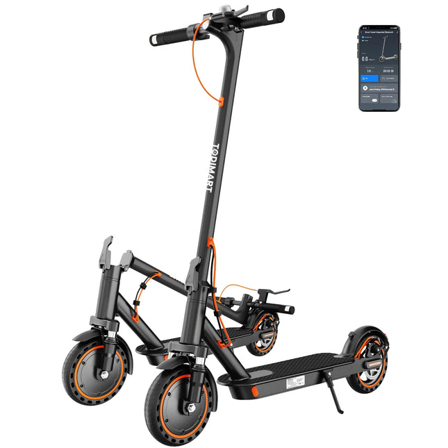 TODIMART N3 Monopattino Elettrico Pieghevole Motore Senza Spazzole 350W Batteria 36V7,8Ah Pneumatico Nido d'Ape Velocità 25km/h Carico Massimo 120kg Adulti