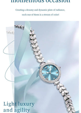 OLEVS 9971 orologio al quarzo per donna scala romana abito elegante orologio da donna moda impermeabile luminoso orologio a mano di lusso originale platinumshop