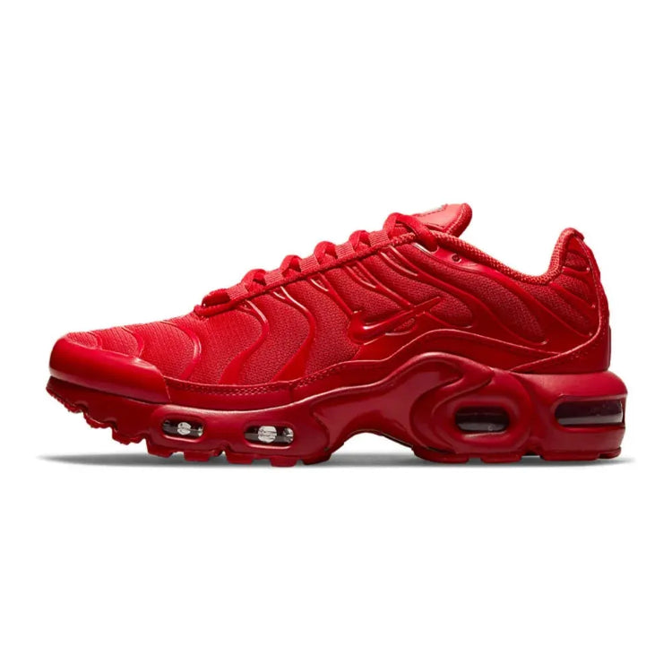 Nike Air Max Plus TN GS Unisex Sneakers Bright Red Low Top Cushion Wear-resistant Breathable Running Shoes DM8877-600