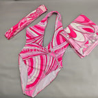 ribbon scarf swimsui 4 / S