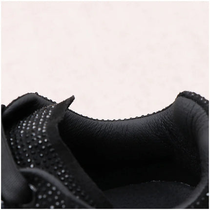 Luxury Designer Men's Rhinestone Thick Bottom Everyday All Match Shoes Causal Flats Loafers Ms Moccasins Sports Walking Sneakers
