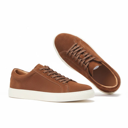 Men's Suede Loafers Walking Style Shoes Durable Pure Leather Casual Skateboarding Shoes