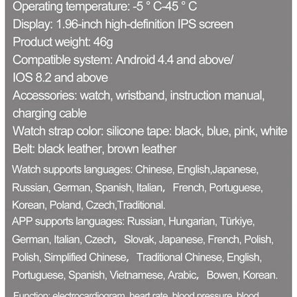 Nuovo 2025 Smartwatch per XIAOM1 con ECG+PPG, Monitoraggio Grasso Sanguigno e Acido Urico, Frequenza Cardiaca, Pressione Sanguigna, Chiamate Bluetooth per Uomini e Donne platinumshop