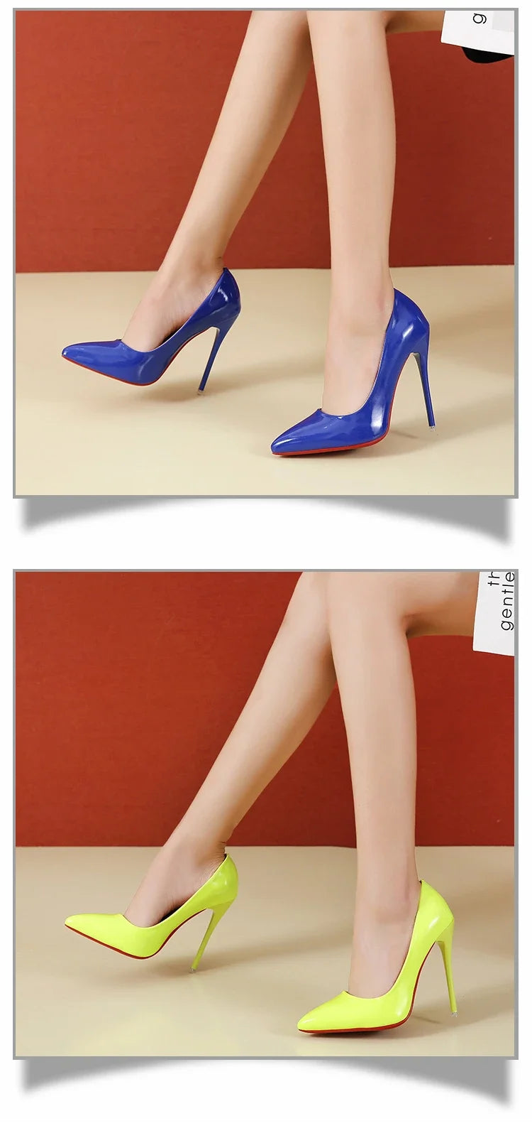 2024 Scarpe da donna Tacchi alti rossi Décolleté sexy con punta a punta 12 cm Scarpe da abito da spo