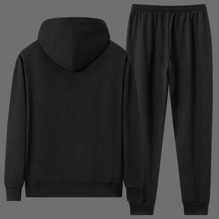 Men Hoodie Sweatshirt Sets Plus Size 6XL 7XL 100-180kg 100% Cotton Autumn Winter Long Sleeve Sport Suits Big Size Men Clothing PlatiNum