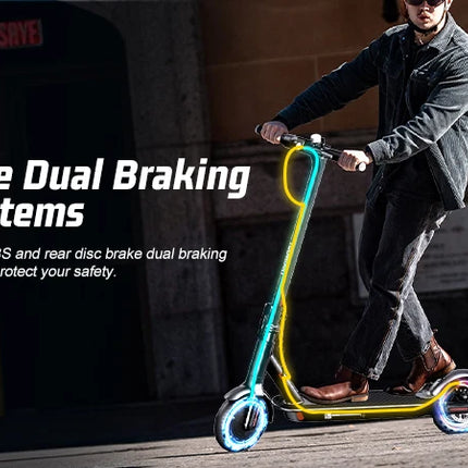 Monopattino elettrico per adulti TODIMART K3 Batteria 36V 7.8Ah Motore 350W Autonomia 25-35km Carico massimo 70kg Monopattino elettrico pieghevole per adulti Pneumatici a nido d'ape resistenti alle forature Telaio ultralegger