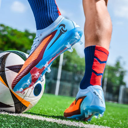 Nuovi Scarpini da Calcio per Uomo, Scarpe Sportive da Esterno per Ragazzi, Tacchetti Lunghi Antiscivolo Traspiranti, Scarpe da Calcio per Allenamento e Partite, Comode per Adulti