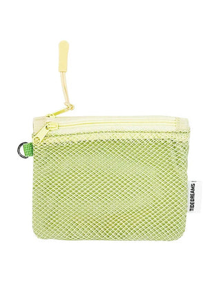 Travel Makeup Storage Bags New Mesh Coin Purse Simple Portable Mini Bag Multi-purpose Square Bag Double-layer Zipper Card Holder PlatiNum