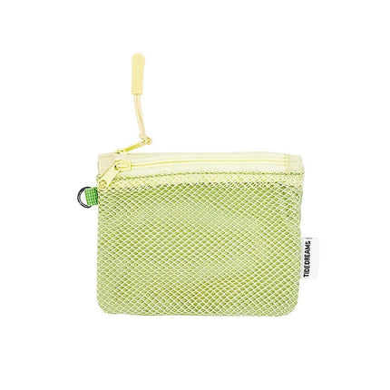 Travel Makeup Storage Bags New Mesh Coin Purse Simple Portable Mini Bag Multi-purpose Square Bag Double-layer Zipper Card Holder PlatiNum