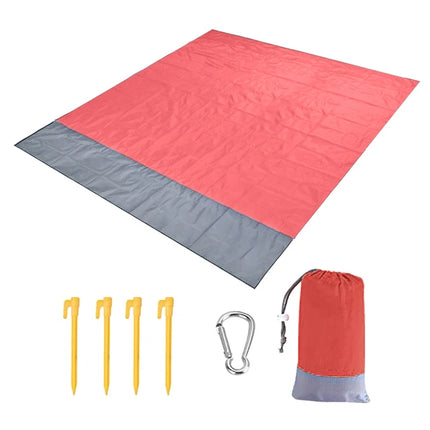 2022 telo mare oversize tappetino senza sabbia spiaggia antivento impermeabile coperte da Picnic tappetino da spiaggia tasca oversize Picnic 4 ancora