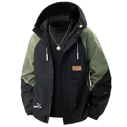 Jacket Mens Spring Autumn New Men Jacket Printing Hooded Jackets Casual Coat Men's Business Coats Size L-4XL 5XL 6XL 7XL 8XL