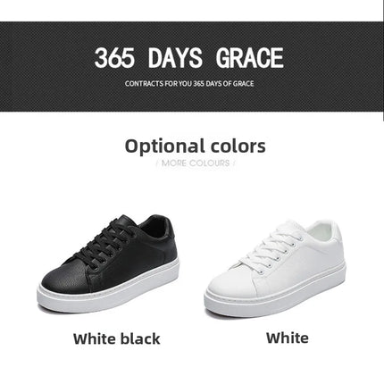 Fashion Men's Sneakers High Quality Leather Casual Shoes Luxury Business Office Shoes Trendy Skateboard Shoes Zapatillas Hombre