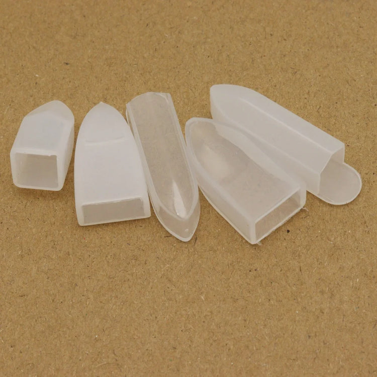 Transparent Plastic Cuticle Nipper Protective Cover Anti-Scratch Dustproof Storage Sleeve Nail Tool Tip Guard Cap