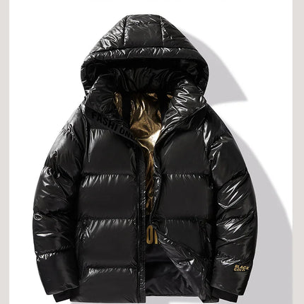 Winter Black All-match Men Parkas Coats with Hood Comfortable Warm Male Clothing Solid Color Thicken Cotton Jackets High Quality