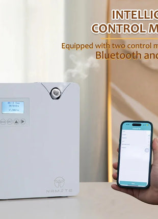 NAMSTE Diffusore di oli essenziali per la casa con macchina per l'aria profumata con tecnologia intelligente Spruzzatore per deodoranti per aromaterapia Bluetooth WiFi