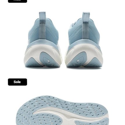 Xtep Cloud Wing 3.0 Men's Running Shoes 2025 Summer New Stability Shock Absorbing Wear Resistant Soft Sole Sneakers 875319110003 PlatiNum