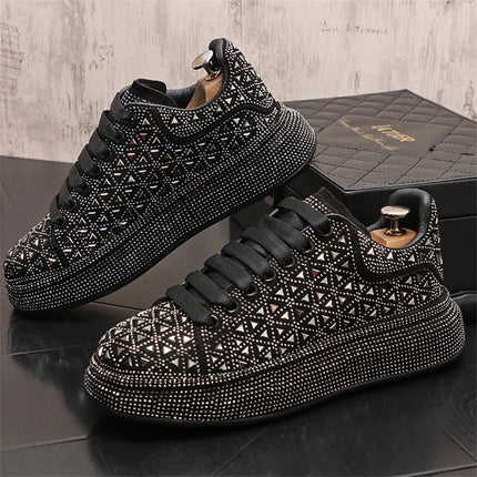 Luxury Royal Style Mens Wedding Dress Shoes Spring Handmade Embroidery Pattern Exotic Designer Loafers Fashion Casual sneaker