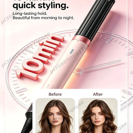 6 IN 1 Multil Hair Styler & Hair Dryer Brush With Air Auto-Wrap Curlers Fast Drying Frizz-Free Volume Styler Set Gift For Womem