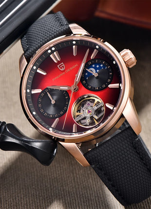 PAGANI DESIGN 41MM Orologio da uomo Orologio meccanico automatico di lusso Orologio da pilota impermeabile in acciaio inossidabile da 100 m PDYS021