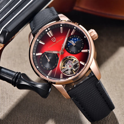 PAGANI DESIGN 41MM Orologio da uomo Orologio meccanico automatico di lusso Orologio da pilota impermeabile in acciaio inossidabile da 100 m PDYS021