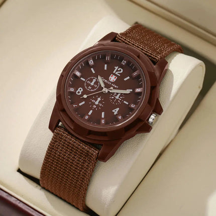 Orologi militari da uomo casual Orologio da polso sportivo al quarzo Cinturino in nylon Orologio da uomo Relogio Masculino (senza scatola) platinumshop