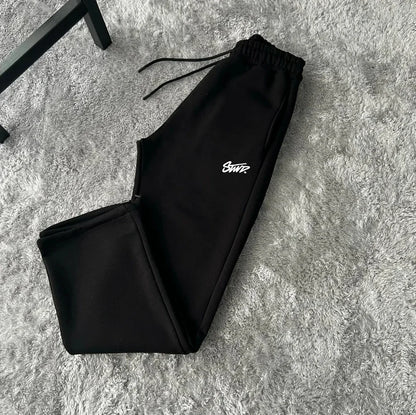 2025 set di abbigliamento da uomo con design ricamato alla moda europea e americana Y2k street Harajuku tuta casual da coppia allentata gotica