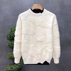 Autumn Winter New Fashion Round Neck Long Sleeve Solid Sweaters Men's Clothing Casual All-match Warm Simplicity Knitting Tops
