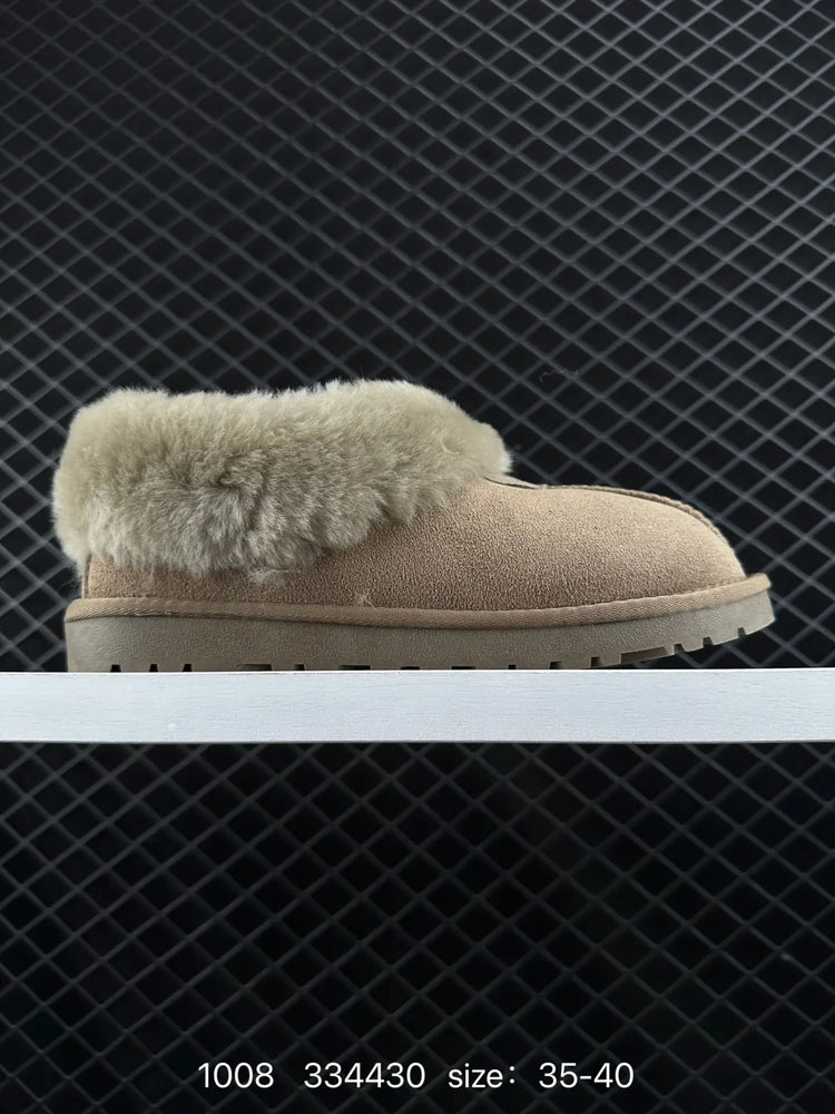 HOT NEW Classic Ultra Mini Platform Boots Leather Suede Wool Comfort Winter Womens Fur Slippers ‮04-53 seziS uggS