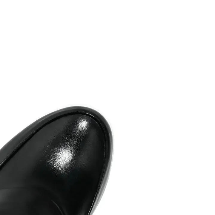 Black White Platform Ankle Boots for Women High Heels Boots Ladies Zip Autumn Winter Booties Woman Boots Shoes Ladies Shoes