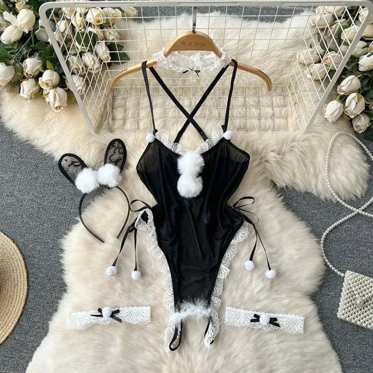 Tornova Sexy Uniform Lingerie Set Women's Underwear Sexy Lingerie Outfit Bra Sexy Set Lingerie Exotic Play Uniform Underwear Set