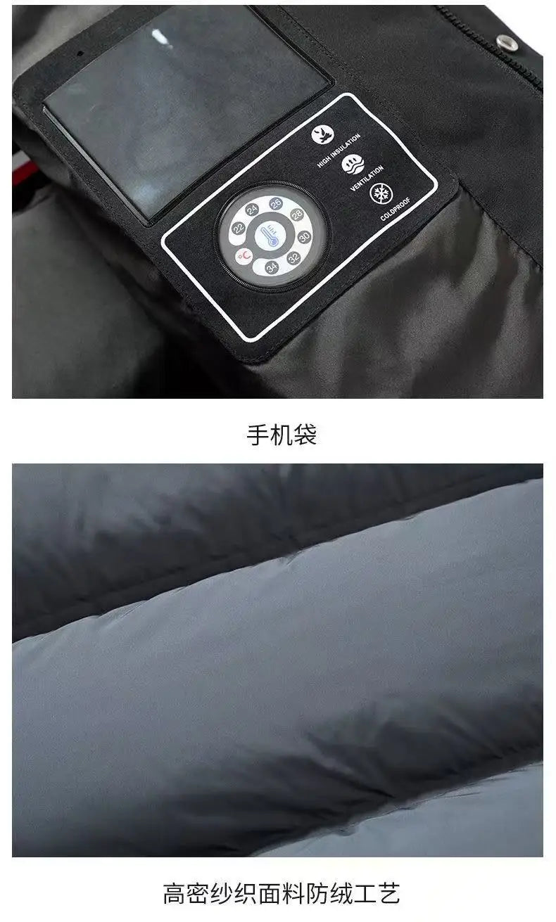 2025 Autumn/Winter New Men's Hooded Down Jacket New National Standard White Duck Down Thickened Warm Youth Leisure Coat