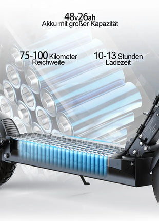 Monopattino Elettrico JOYOR Y8-S per Adulti, 500W 48V26Ah, 25km/h, Ruote da 10 Pollici, Pieghevole, Magazzino in Germania, Certificato CE ABE