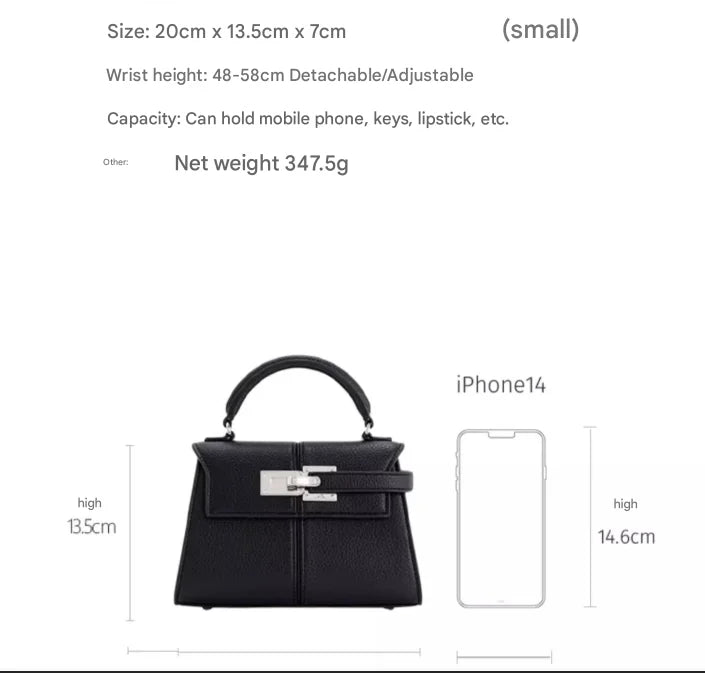 Borsa a Mano JW PEI Elise, Mini Borsa a Tracolla Premium in Pelle Martellata, Elegante Borsetta da Donna Versatile per Uso Quotidiano