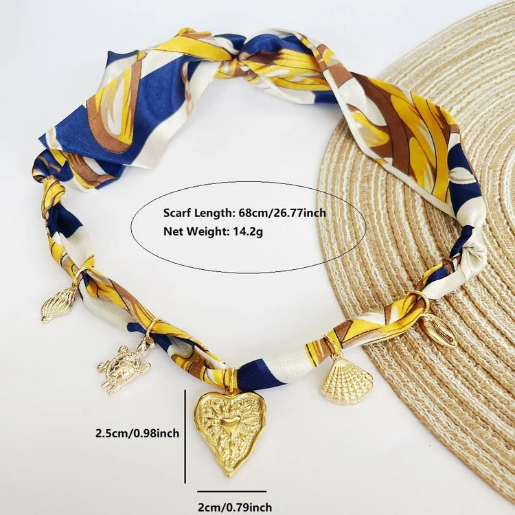 Collana bandana morbida con ciondolo a forma di fiore a forma di cuore placcato in oro per gioielli impilabili da donna e ragazza PlatiNum