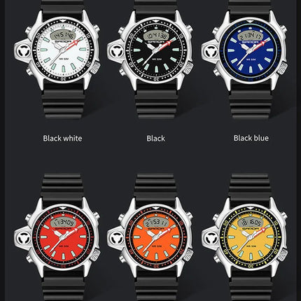 SANDA Sport orologio digitale al quarzo da uomo orologi subacquei creativi orologio da uomo con allarme impermeabile orologio con doppio Display Relogio Masculino platinumshop