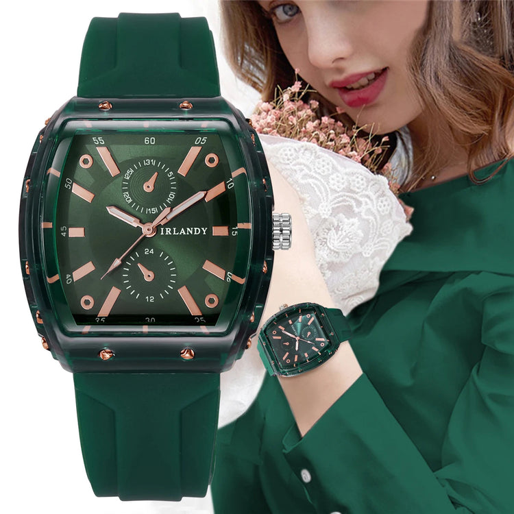 Orologi da donna alla moda Orologi da polso al quarzo da donna con cinturino in silicone casual per ragazze Orologio Reloj Mujer (senza scatola) platinumshop
