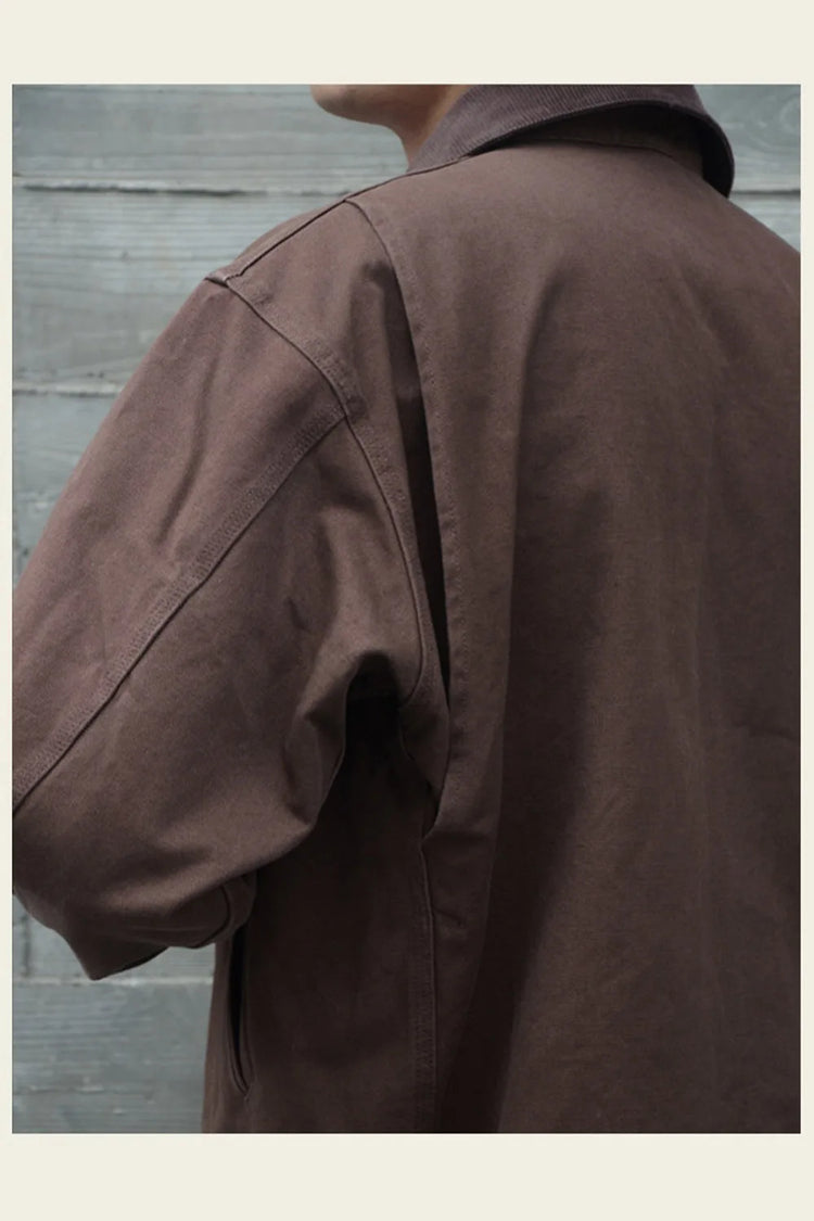 Classic Detroit Jacket J01 American Vintage Workwear Spring/Fall 100% Cotton Canvas Jacket J97 Loose-Fit Lightweight Coat
