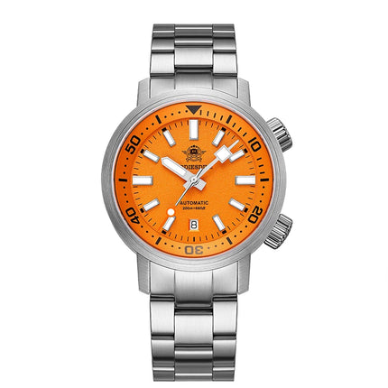 ADDIESDIVE Watch Men 42mm Sapphire 8215 Mechanical Wristwatch Transparent Back Cover 20Bar Waterproof Luminous Automatic Watch