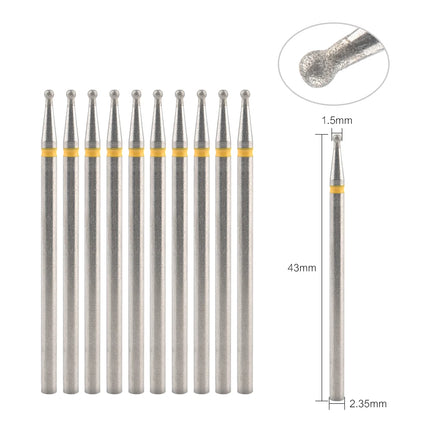 10Pcs Diamond Milling Cutter For Manicure Electric Nail Drill Bits Accessory Pedicure Machine Nail File Gel Remover Tool uñas Accesorios Y Herramientas