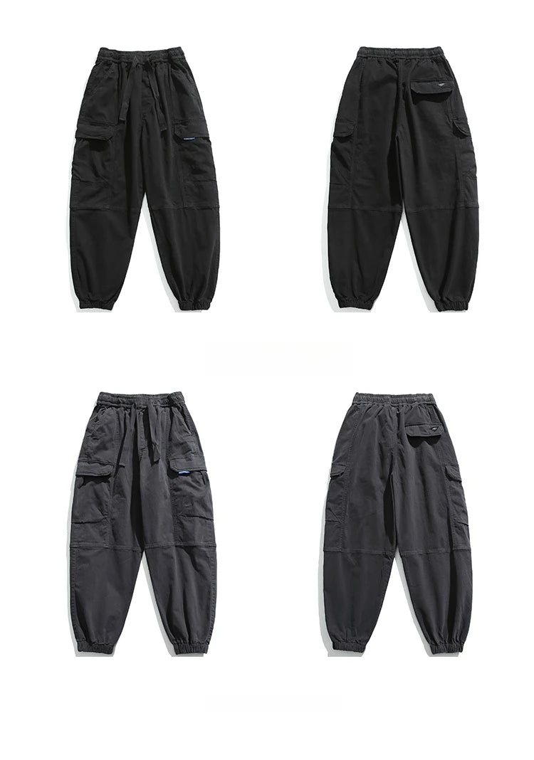 High Quality Cotton Cargo Pants For Men Japanese Streetwear Plus Size Tactical Pants Harajuku Casual Joggers Fashion Trousers