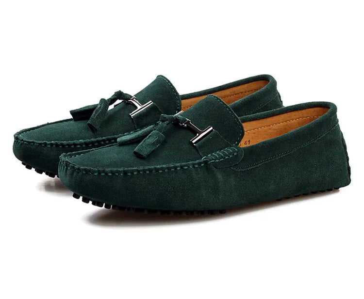 Mocassini da uomo primavera estate scarpe Casual in pelle scamosciata Slip-ons da uomo Luxury Brand Mocassin Man Plus Size 50 51 52 53 per piede grande