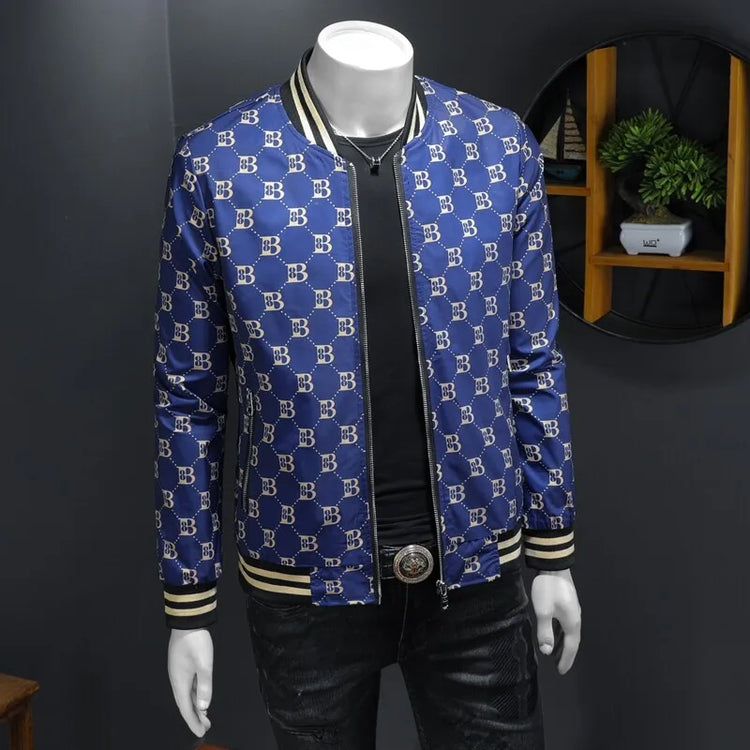 Luxury Letter Printed Baseball Jacket Men Autumn Winter Bomber Jacket Men Casual Business Windbreaker Coat Men Clothing 2025