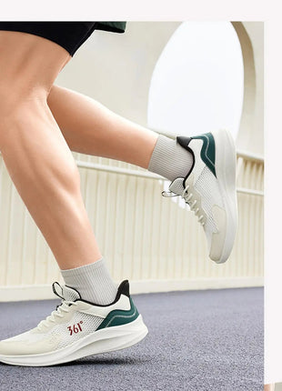 361 Degrees Men Running Shoes Wear-resistant Comfortable Soft Supportive Jogging Lightweight Breathable Male Sneakers 672422252 PlatiNum