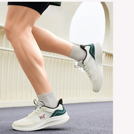 361 Degrees Men Running Shoes Wear-resistant Comfortable Soft Supportive Jogging Lightweight Breathable Male Sneakers 672422252 PlatiNum